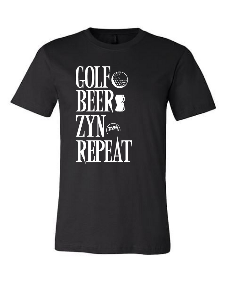 Golf Beer Zyn Repeat T-Shirt
